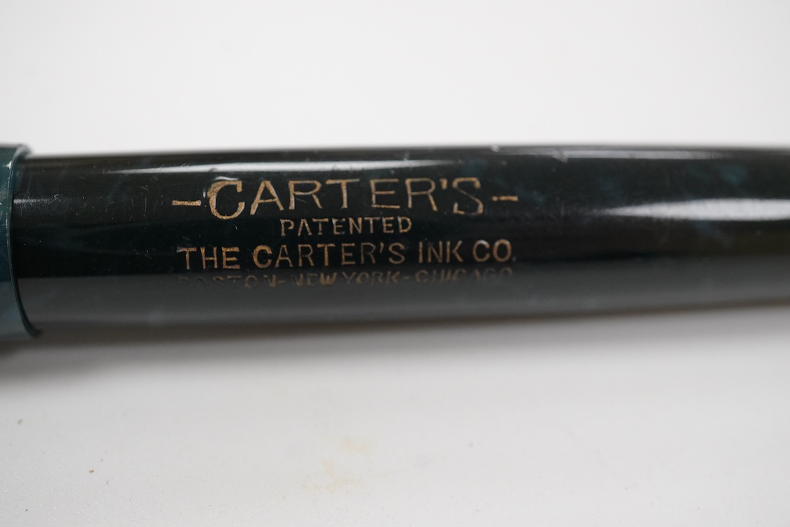 A Carter's oversize lever fill fountain pen fitted with large INX nib